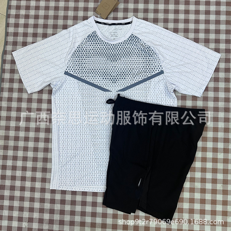 2025潮牌速干透气健身上衣短袖运动冰丝短袖T恤冰丝运动外贸批发|undefined