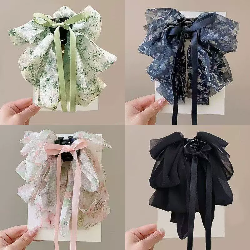 Коллекция заколок для волос — банты и цветочные зажимы, pins in форме раковины/клещей и акула, лёгкий вес 0.02 кг