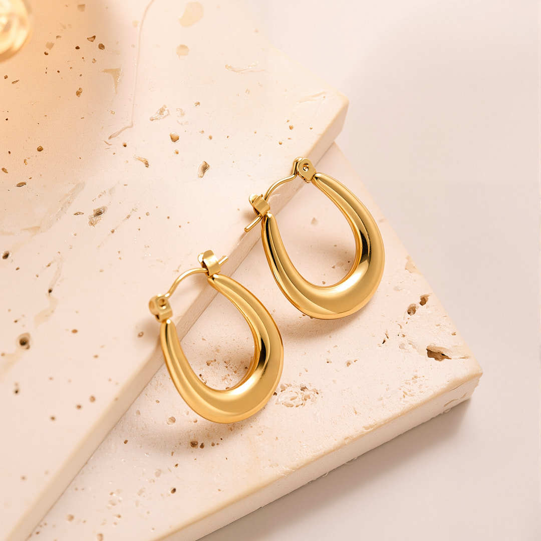 Eh065 earrings gold