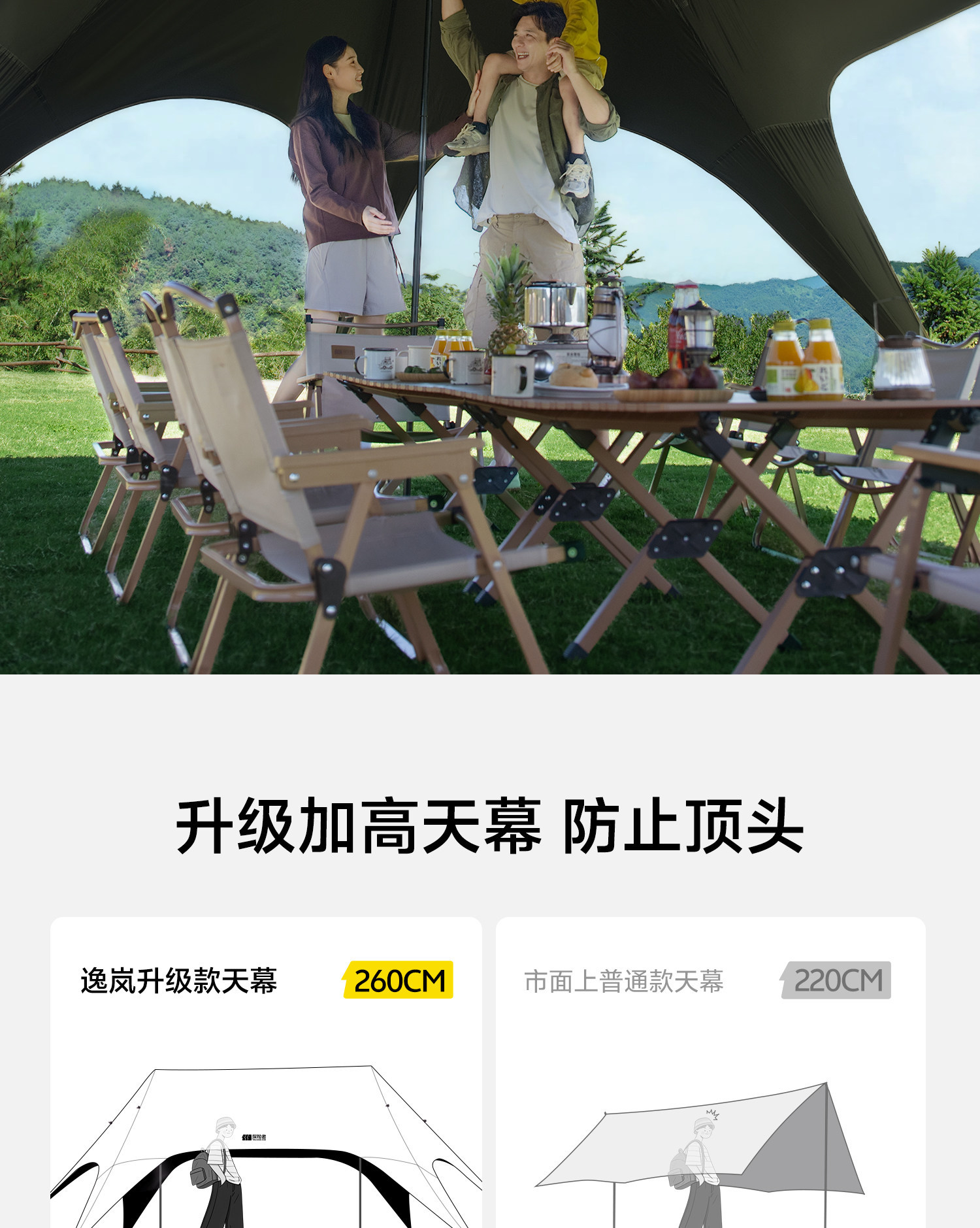 Explorer Yilan's New No-Build Canopy, Integrated Outdoor Black Glue Quick-Open Tent, Camping Sunshade Tent Cloth