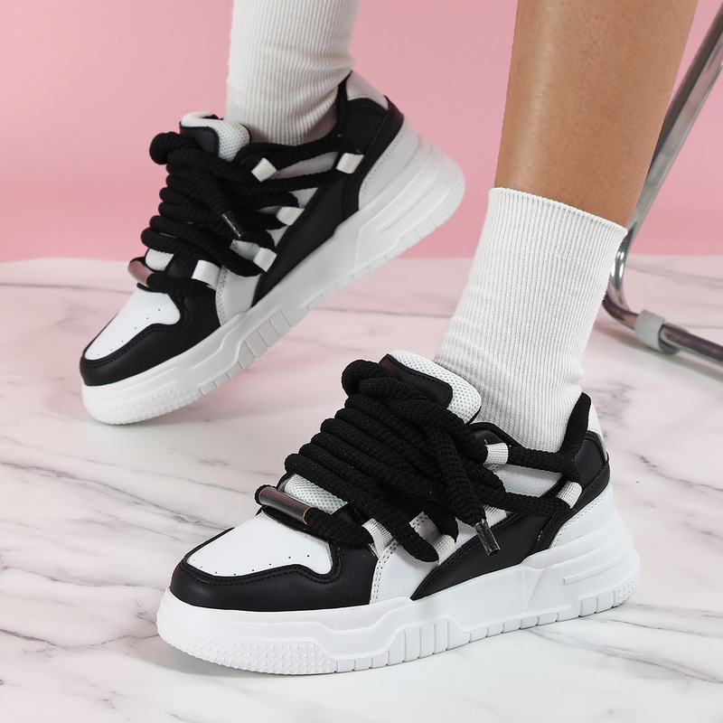2025 spring and summer new contrast color all-match women's fashion shoes lovers fashion skateboard shoes casual outdoor sneaker 2025 spring and summer new contrast color all-match women's fashion shoes lovers fashion skateboard shoes casual outdoor sneaker