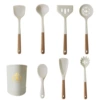 Silicone kitchenware, white set, 8 pieces