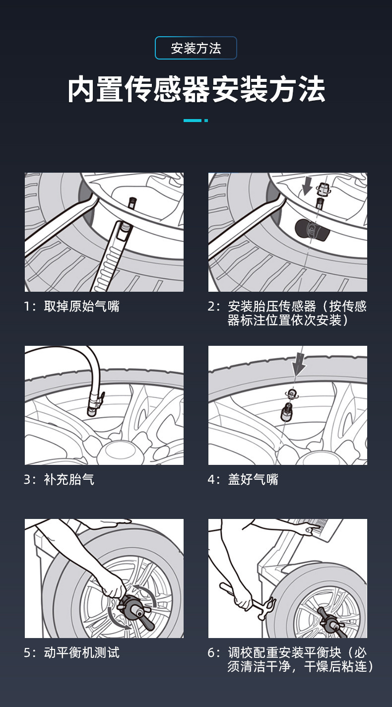 Android navigation dedicated tire pressure monitor wireless built-in external car large screen usb car machine detection high accuracy