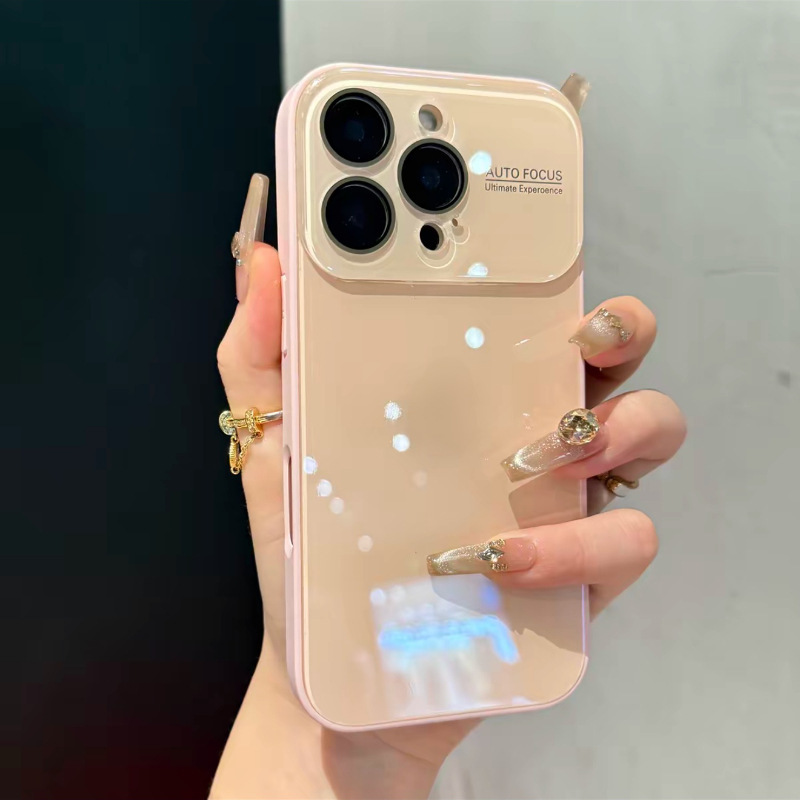 自带镜头膜适用苹果16promax大视窗手机壳iphone15玻璃新款14男女|undefined