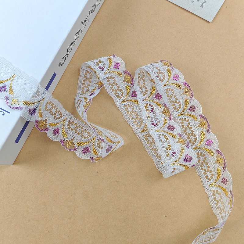 Estilo étnico color oro encaje plata encaje Ropa Accesorios niños muñeca falda Accesorios