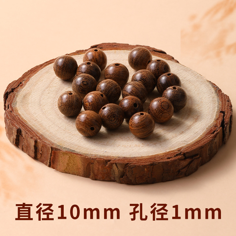 天然金丝檀木散珠diy手串珠子手链串珠配件文玩藏式佛珠念珠 配饰|undefined