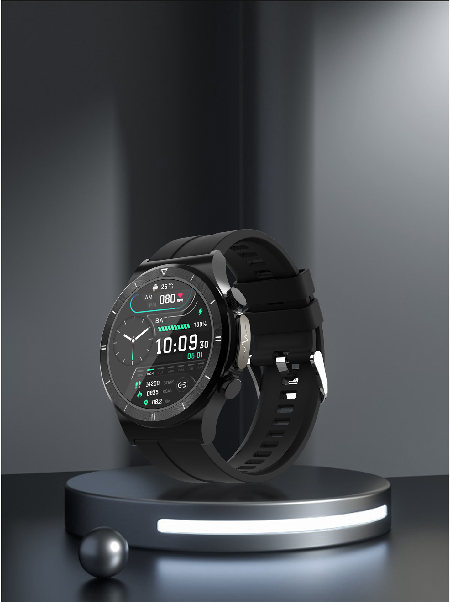 T30 smartwatch 1.39 inch Bluetooth call ECG heart rate_voghion.com