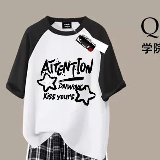 女子学生向けの夏の人気半袖Tシャツ単品/セット、甘いスタイル、ゆったりカジュアルなワイドパンツ、トレンドの2点セット|undefined
