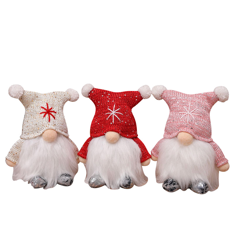 Christmas decoration supplies light-up dwarf standing doll party window decorations children's small gift toys