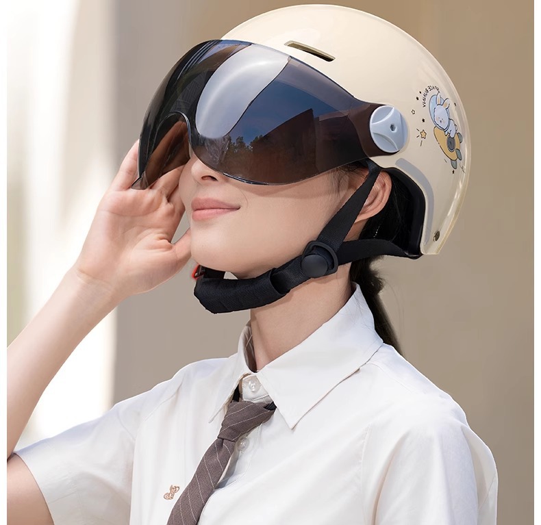 Electric motorcycle helmet 3C certified half helmet