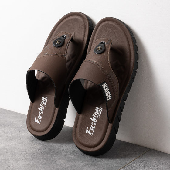Men's Outer Wear Sandals and Slippers 2025 Summer New Casual All-match Dual-purpose Non-slip Thick Bottom Men's Flip-flops Trendy