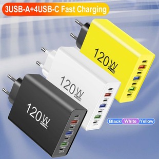 Многоинтерфейсное зарядное устройство для мобильного телефона 4Type-c PD 3USB чеканки 4A зарядная головка для трансграничной оптовой торговли
