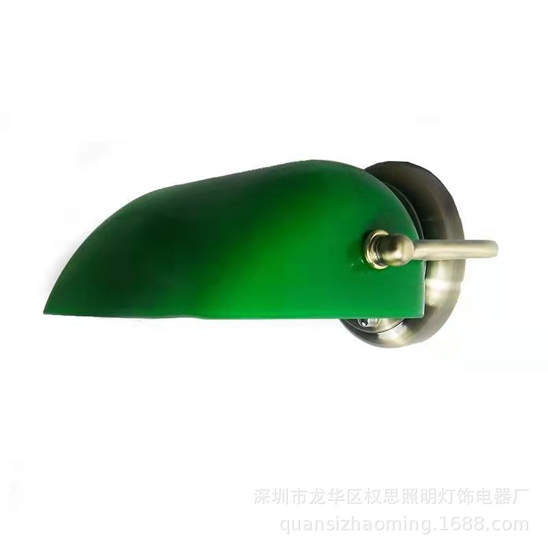 Lámpara de pared Retro americana transfronteriza República de China lámpara de banco verde lámpara de pared de noche comedor sala de estar decoración de pared lámpara de pared