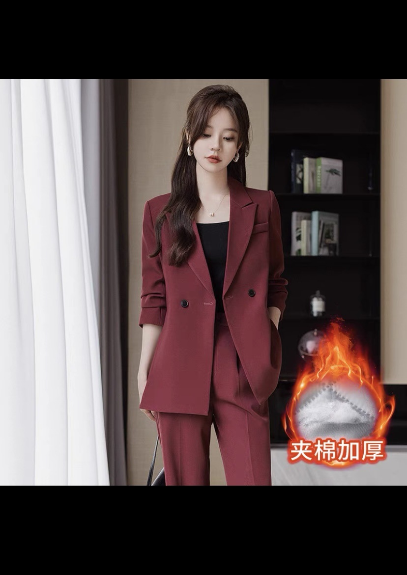 Quilted classic suit jacket