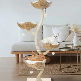 猫树塔，猫爬树，猫公寓，独特的猫树，豪华猫爱人礼物，猫家具