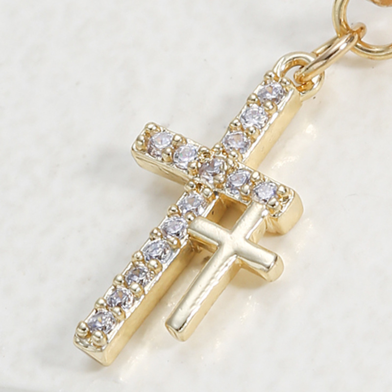 Vintage Cross Belly Button Ring No Piercing Required_voghion.com