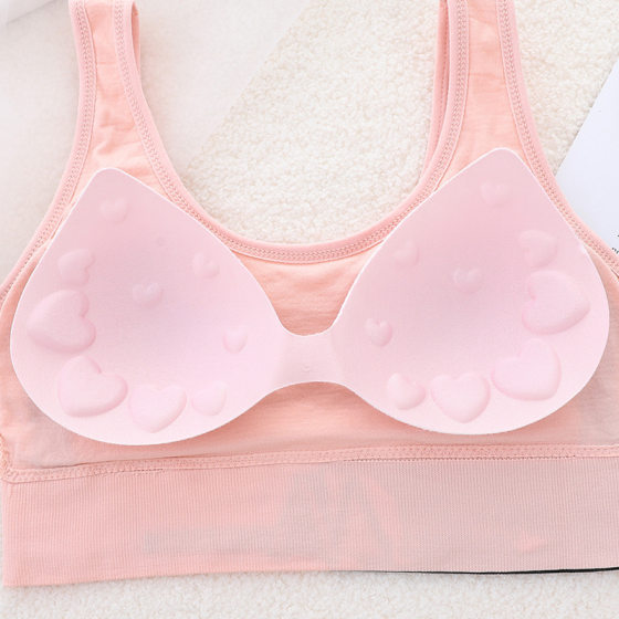 Women's letter-wrapped chest push-up beauty back yoga sports bra underwear anti-exposure sling girl's chest-wrapped vest