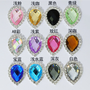Cross-border explosions oval sunflower double-layer glass drill colorful hand-stitched drill diy clothing accessories materials