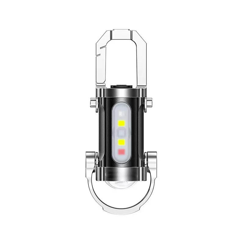 2025新型携帯キーホルダー懐中電灯屋外防水多機能超小型ミニ移動電源照明灯|undefined