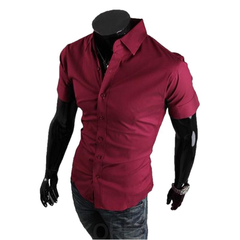 2024 nuevo comercio exterior eBay camisa de manga corta de los hombres de estilo coreano camisa slim fit media manga camisa de verano ropa de los hombres