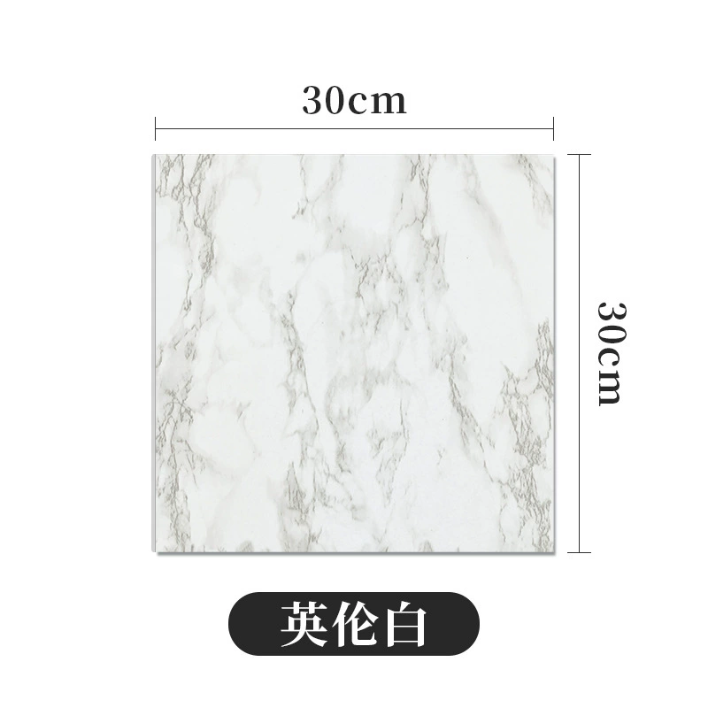 Self‑adhesive imitation tile sticker, 30×30 cm, 2.5 mm, waterproof oil‑proof with aluminum‑foil backing
