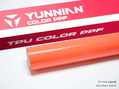 film, factory wholesale, cross-border in stock, Auto Color Change Film - tpu-crystal-apricot-yellow-dual-use-for-wet-and-dry-surfaces-15215m