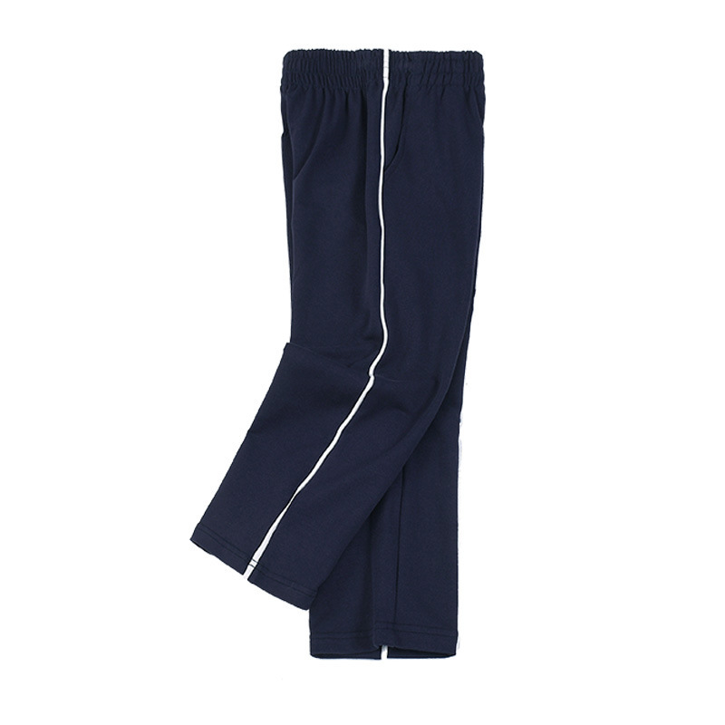 학교 교복 바지 네이비 고등학교 중학생 바 2 바 남녀 가을과 여름 스트레이트 바지 반바지