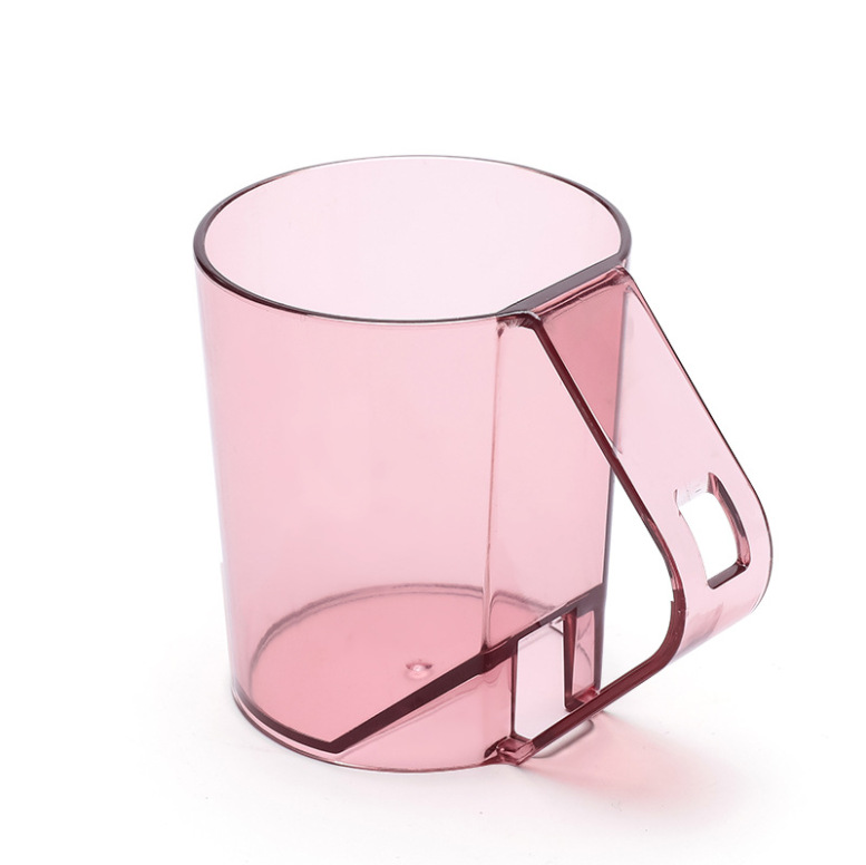 Minimalist Transparent Inverted Draining Toothbrush Holder Cup_voghion.com