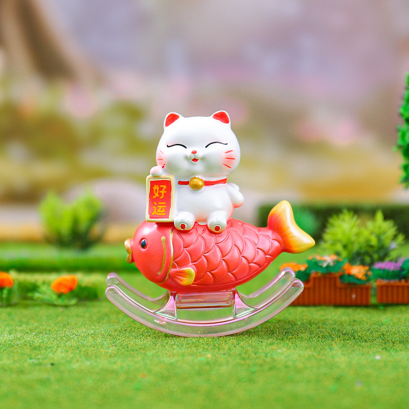 Xiaohongshuの人気の超かわいい招き猫シェーカーブラインドボックスデスクトップ装飾小さな装飾品工場直販|undefined
