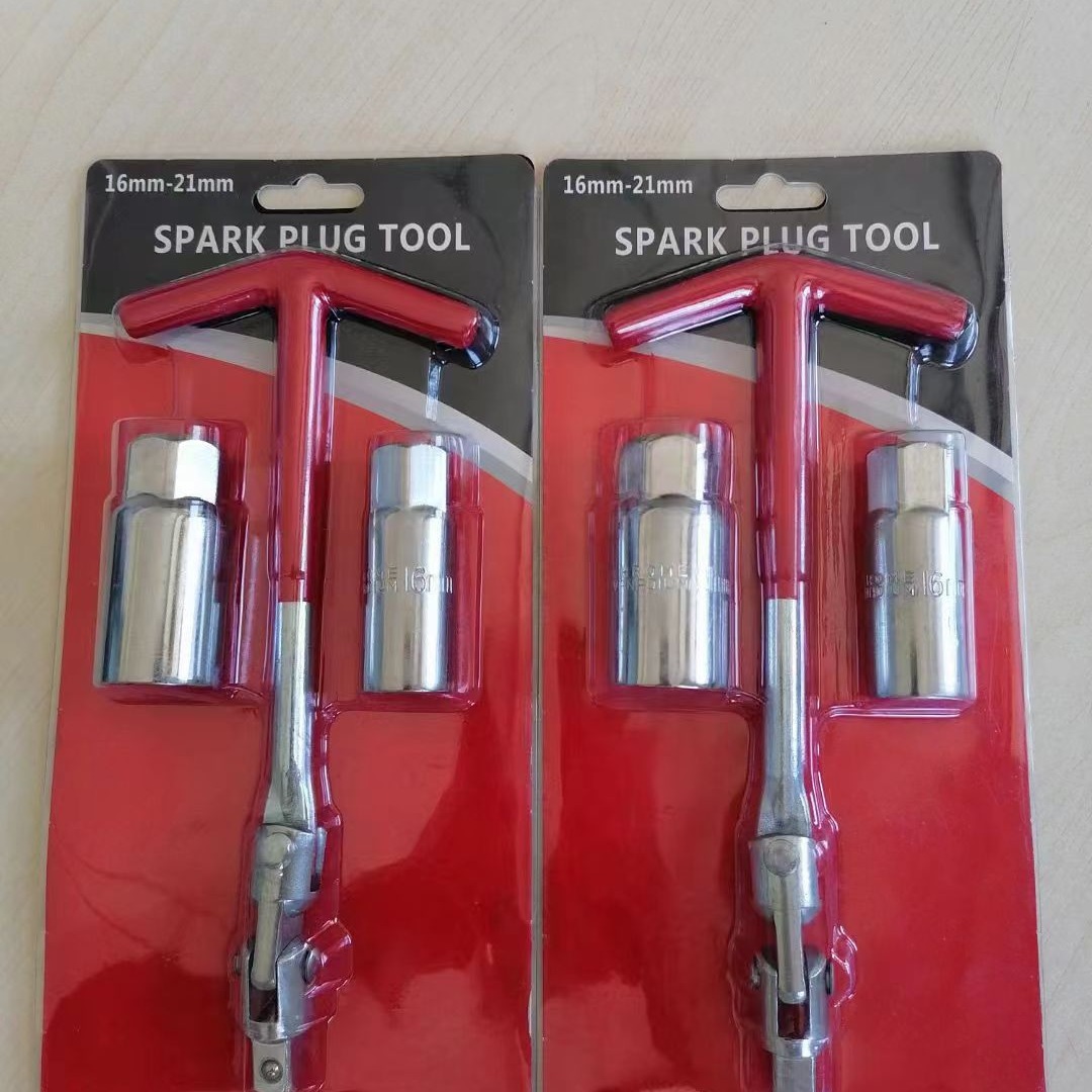Llave de enchufe de bujía 14-16-21t tipo llave de enchufe herramienta de reparación de automóviles llave hexagonal llave de bujía