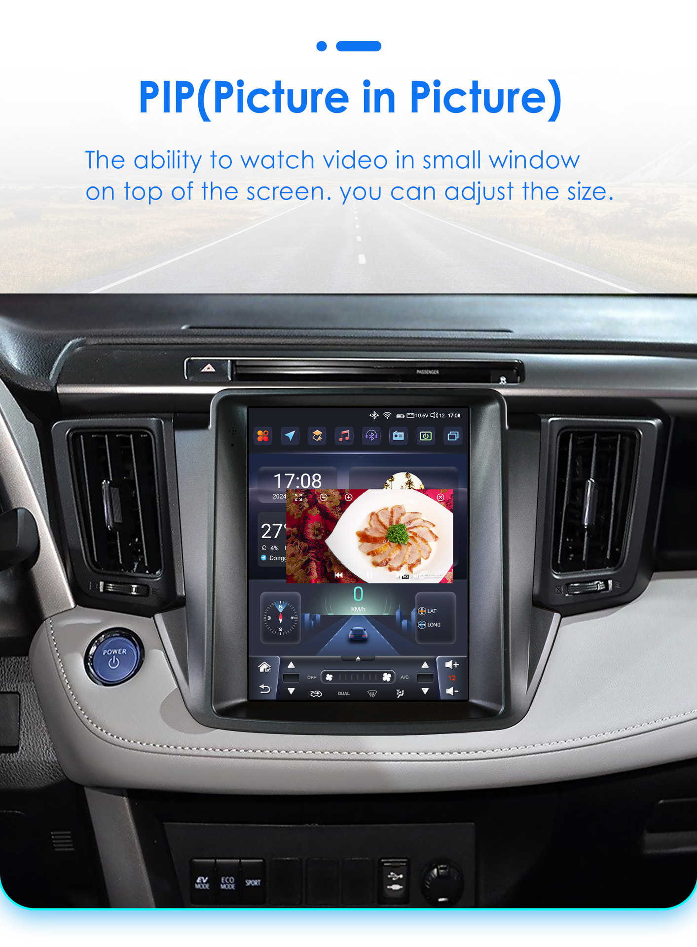 Suitable for 13-18 Toyota Rav4 car radio multimedia player car GPS vertical screen navigator