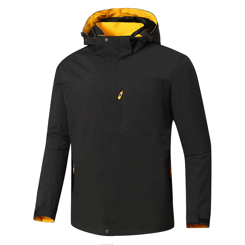 Windproof Jacket Outdoor Waterproof Jacket Mountaineering Soft Shell Hooded Jacket