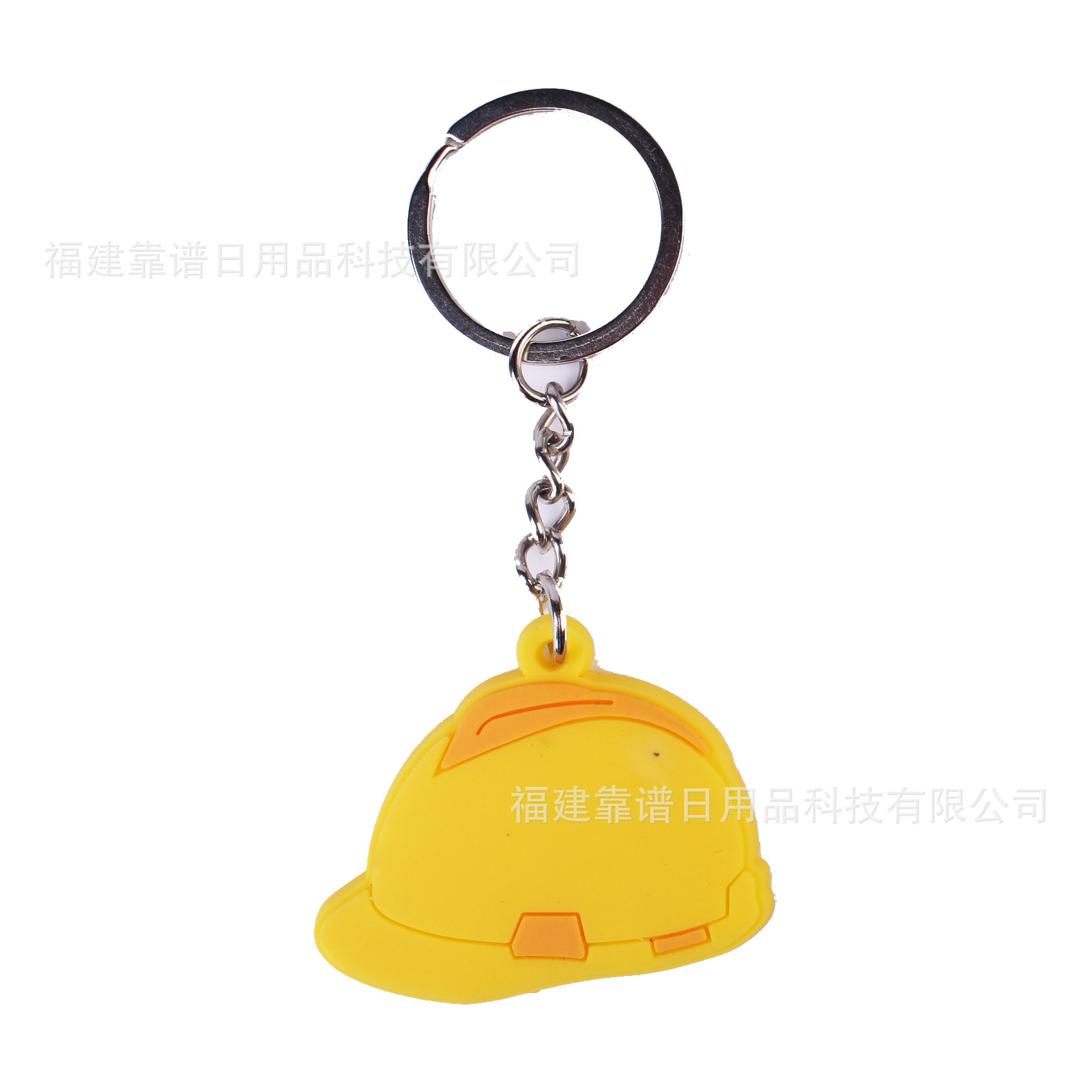 PVC llavero cemento camión bulldozer excavadora casco bolsa colgante DIY en stock llavero al por mayor