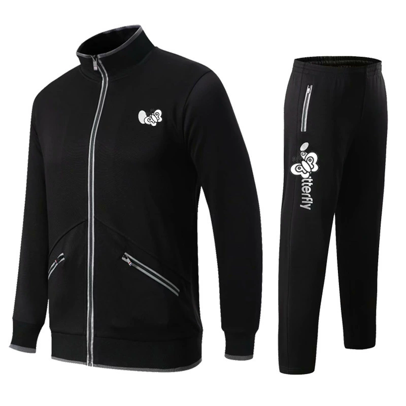 Новая осенне-зимняя одежда для настольного тенниса пальто брюки на молнии высокого качества южнокорейская шелковая ткань осенняя и зимняя одежда 1920