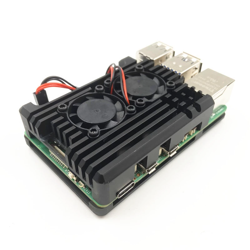 Raspberry Pi shell Raspberry Pi 5th generation 5B heat dissipation shell Raspberry Pi 3rd generation 4B motherboard shell aluminum alloy