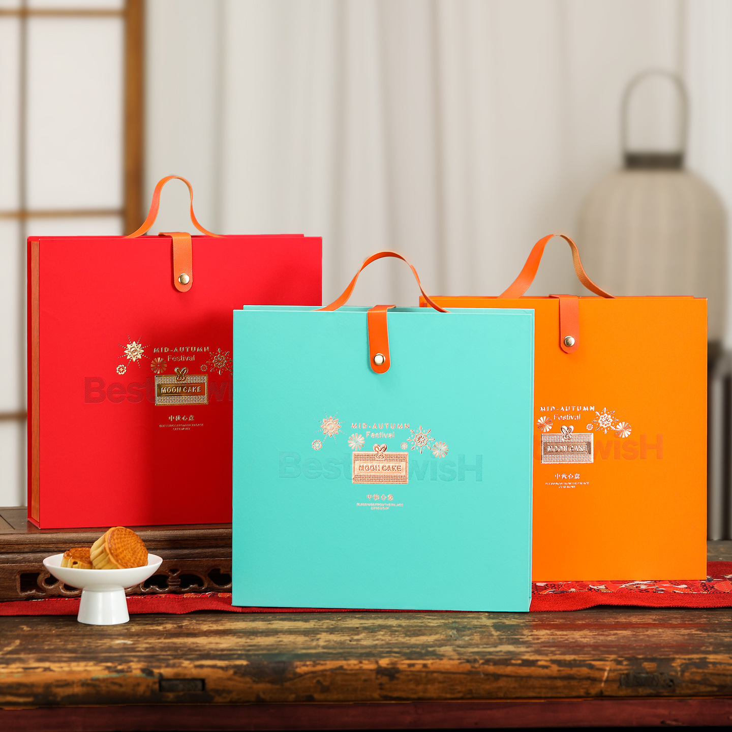 月饼礼盒空盒创意酒店6粒8粒中秋礼盒小清新月饼包装盒冰皮月饼盒