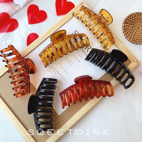 Cross-border hair grab Amazon best-selling 11 cm large grab clip set bath hair accessories hair shark clip vertical clip