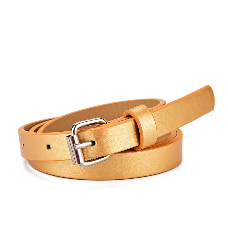 Glitt cinturón de mujer plano delgado estilo coreano en forma de corazón rosa brillante jeans para niños cinturón corto transfronterizo