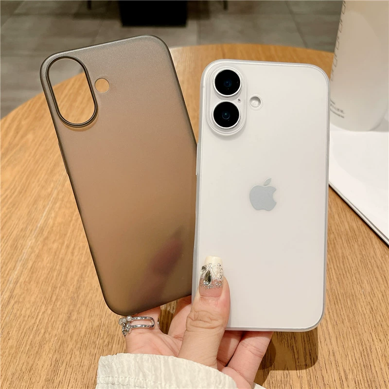 Apple, ультра-тонкая матовая прозрачная чехол для iPhone 17, чехол, совместимый защитный чехол, iphone, 16промакс, простой и элегантный дизайн