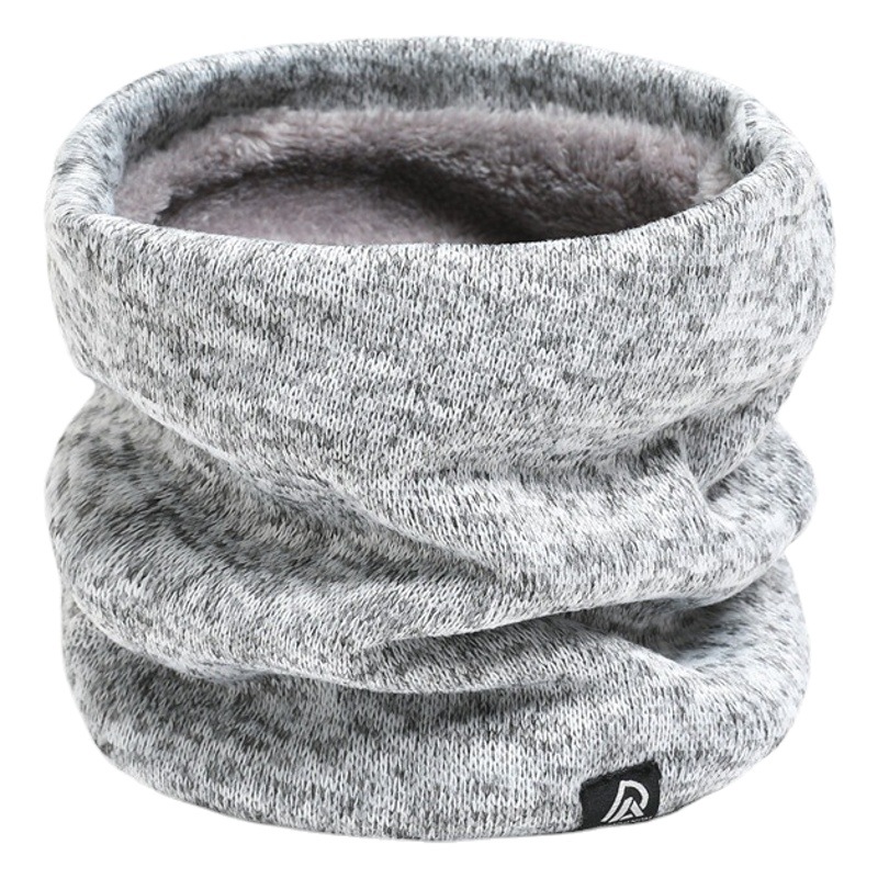 Men's Neck Knitted Fleece Neck Sleeve Winter Warm Neck Protection Scarf Women's High Neck Wool New All-match Korean Style