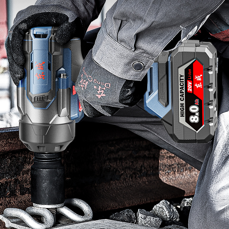 Dongcheng DCPB1700 llave eléctrica sin escobillas carga de litio eléctrico gran torsión de ingeniería industrial pesada cañón de aire de impacto