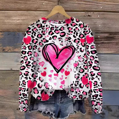 Summer 2025 Fashion Casual Fresh Floral Women's Long Sleeve Round Neck Sweatshirt Best Selling Autumn Women's Clothing on Independent Station