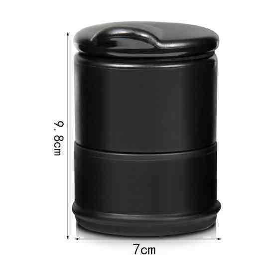 Cenicero del coche con luz LED para Cenicero del coche luz nocturna creativa 4S resistente a altas temperaturas Cenicero universal con tapa