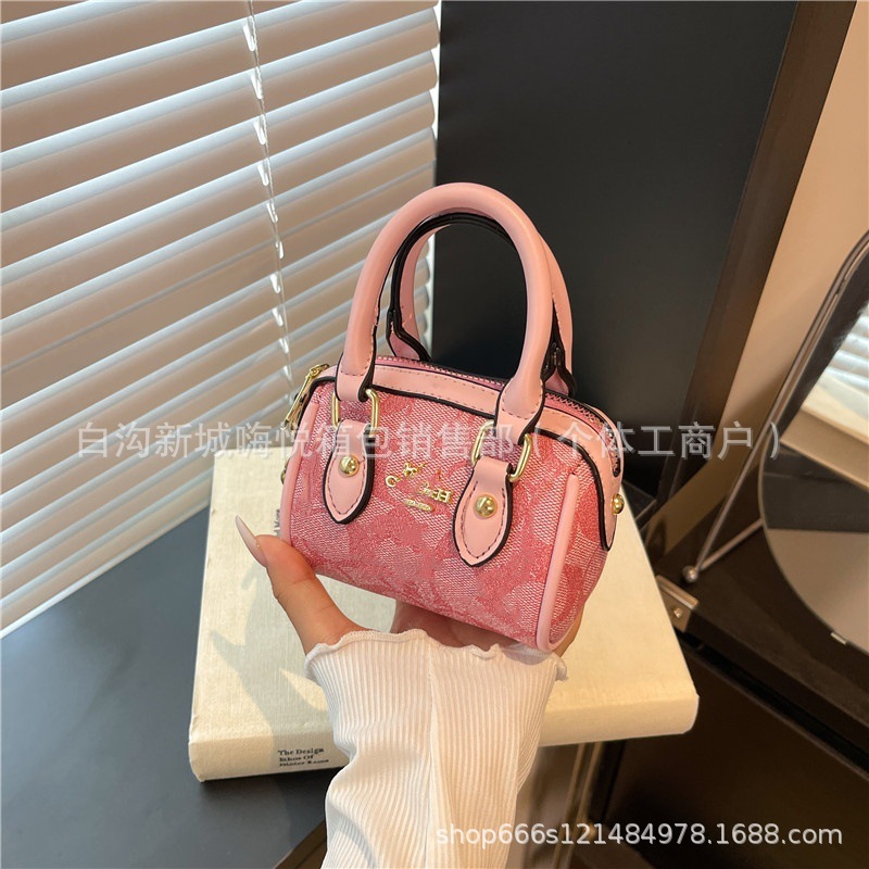 蔻家手提包女新款高级印花枕头包跨境外贸零钱包迷你包包批发|undefined