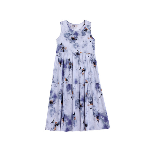 2025 New Beach Vacation Sandals Dress Super Fairy Bohemian Backless Dress High-end Cotton Silk Dress Slimming