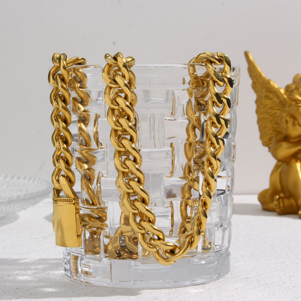 Fashion Solid Color Stainless Steel Plating Bracelets Necklace