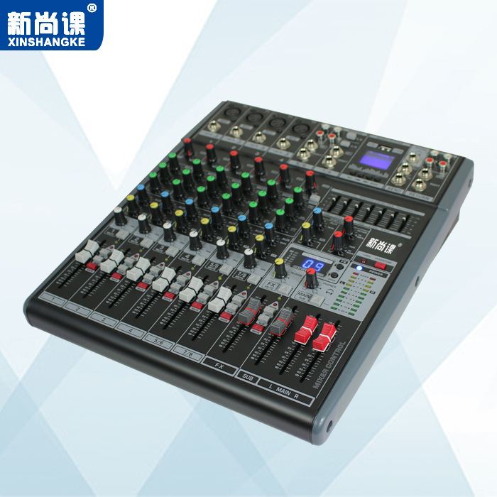 Mezclador profesional sin envío 8 12 dos grupos con dispositivo de efecto Bluetooth USB KTV reverberación espectáculo escenario