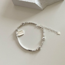 goodluck方牌碎银子手链女925纯银时尚轻奢气质手工串珠手饰B3069