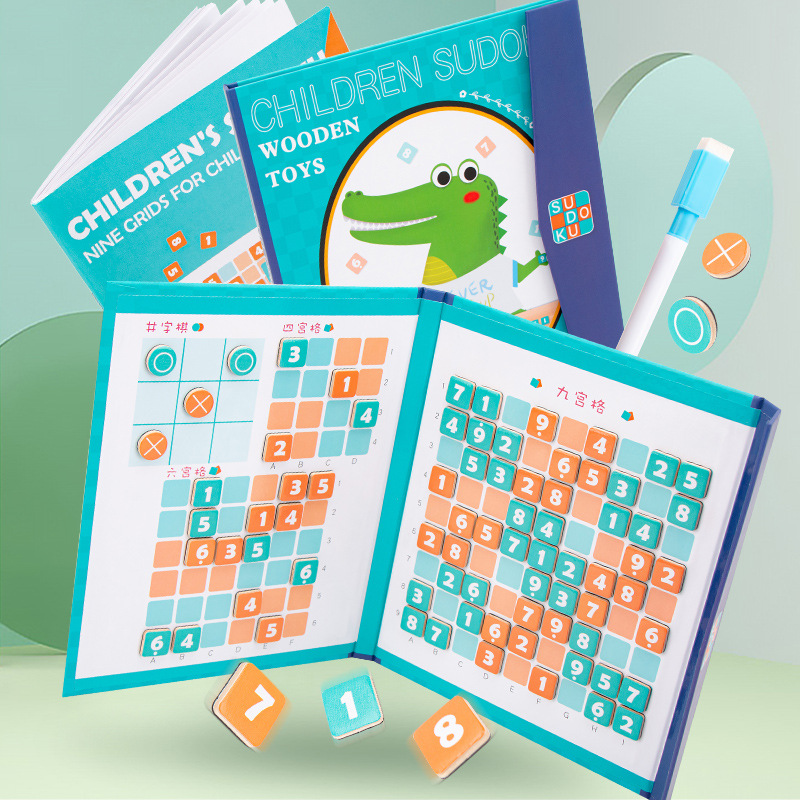 Wooden magnetic Sudoku for training