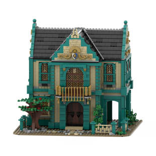 Cross-Border Moc-105517 Medieval Modular Bathroom Model 3221 Particle Number Toy Gift